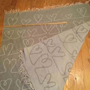 ⚜️ THROW-Abstract HEARTS REVERSIBLE COZY & SOFT EUC